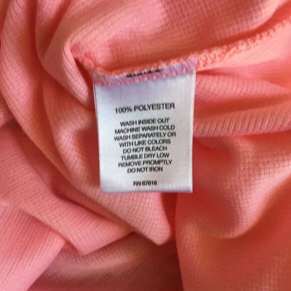 Peachy pink cozy soft leisure PJ sweater with black cat wearing a red bow tie - Picture 5 of 5